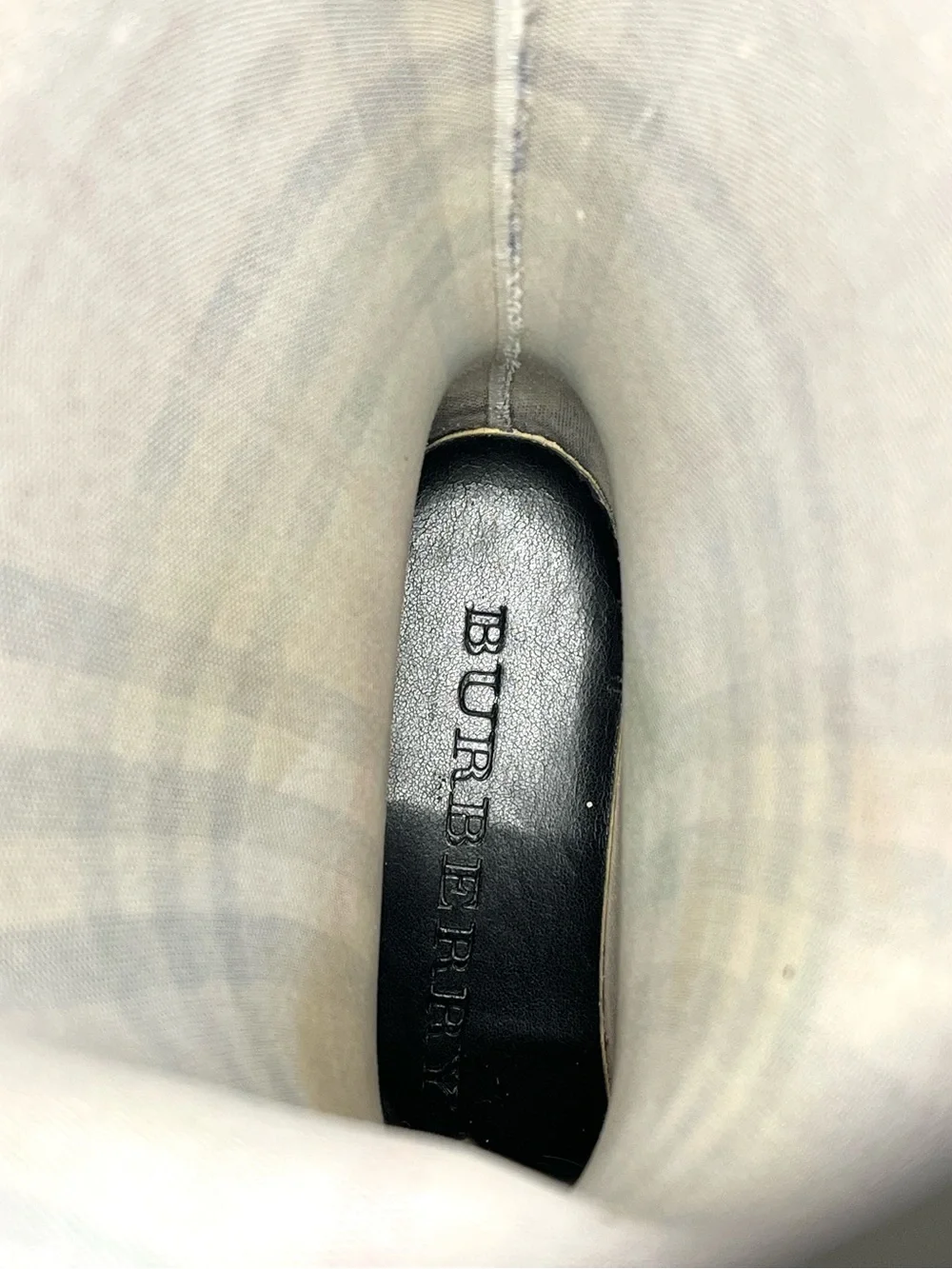Burberry Check Rain Boots Size 37 / US 7 Waterproof